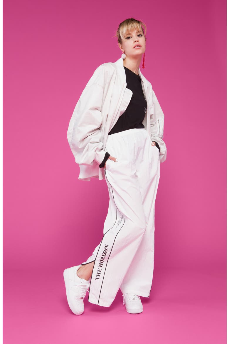 South of the Border Track Pants, Alternate, color, WHITE
