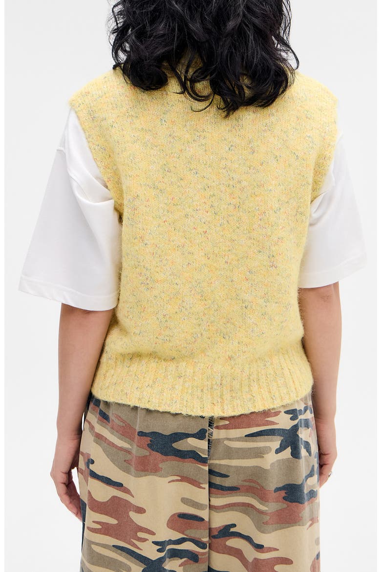 Arizona Nep Sweater Vest, Alternate, color, YELLOW