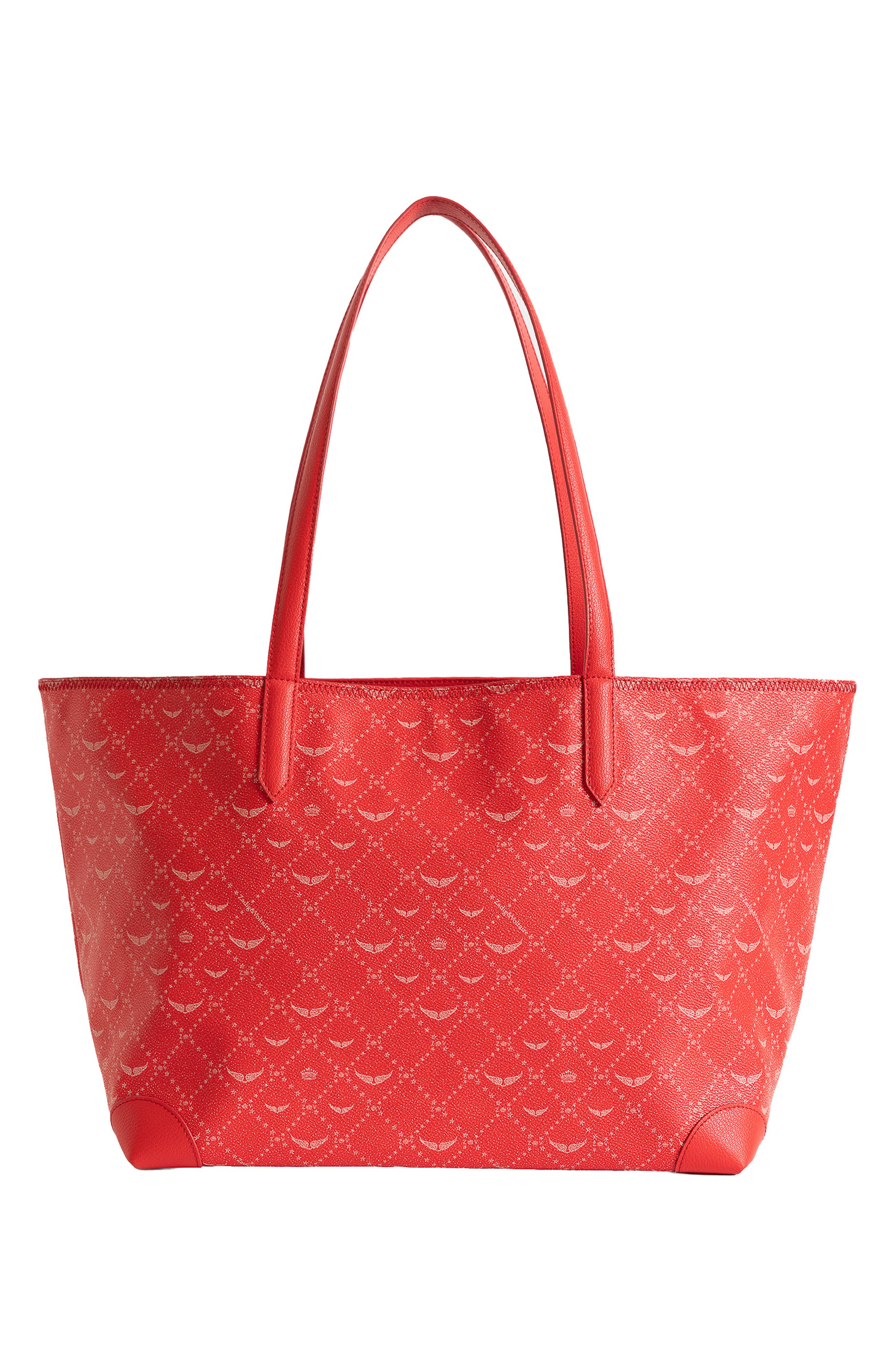Z Shopper XL Monogram Faux Leather Tote, Alternate, color, LOVE