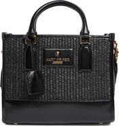 Kurt Geiger London Small Chiswick Raffia Tote Crossbody Bag