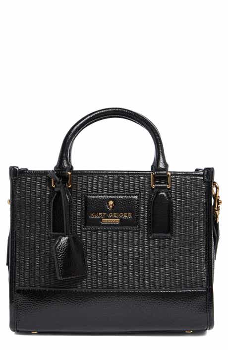 Kurt Geiger London Small Chiswick Raffia Tote Crossbody Bag