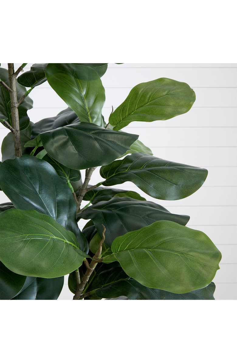 NEARLY NATURAL 6 ft. Fiddle Leaf Fig Tree Artificial Plant, Alternate, color, 