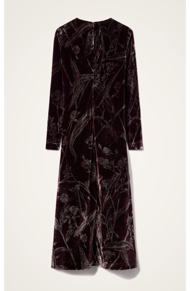 La DoubleJ Long Sleeve Swing Dress, Alternate, color, Bamboo Burgundy