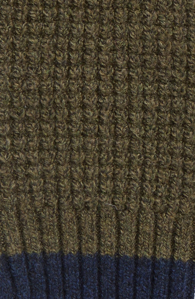 Faherty Jackson Stripe Tech Gloves, Alternate, color, Olive Heather