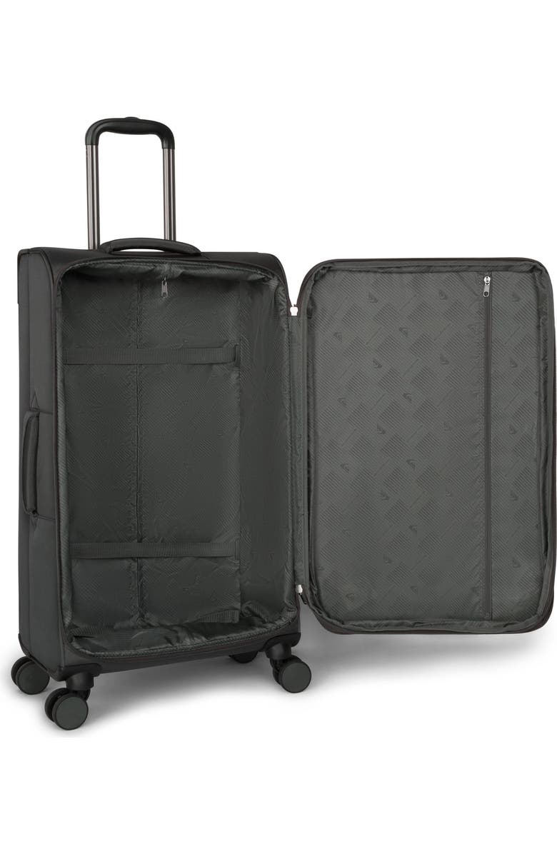 Quiksilver Buxton Suitcases Nylon Softside Expandable Luggage with Spinner Wheels, 3-Piece Set, Alternate, color, Charcoal