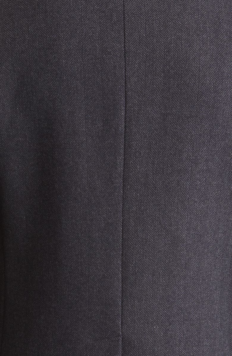 French Connection Herringbone Double Breasted Coat, Alternate, color,