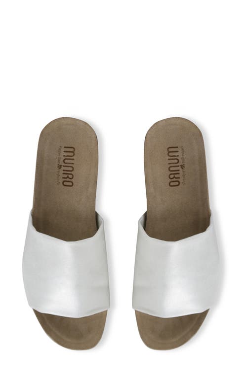 Munro Casita Slide Sandal In White