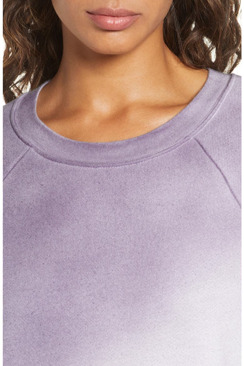 Jamie Spray Dye Sweatshirt, Alternate, color, GREY STONE