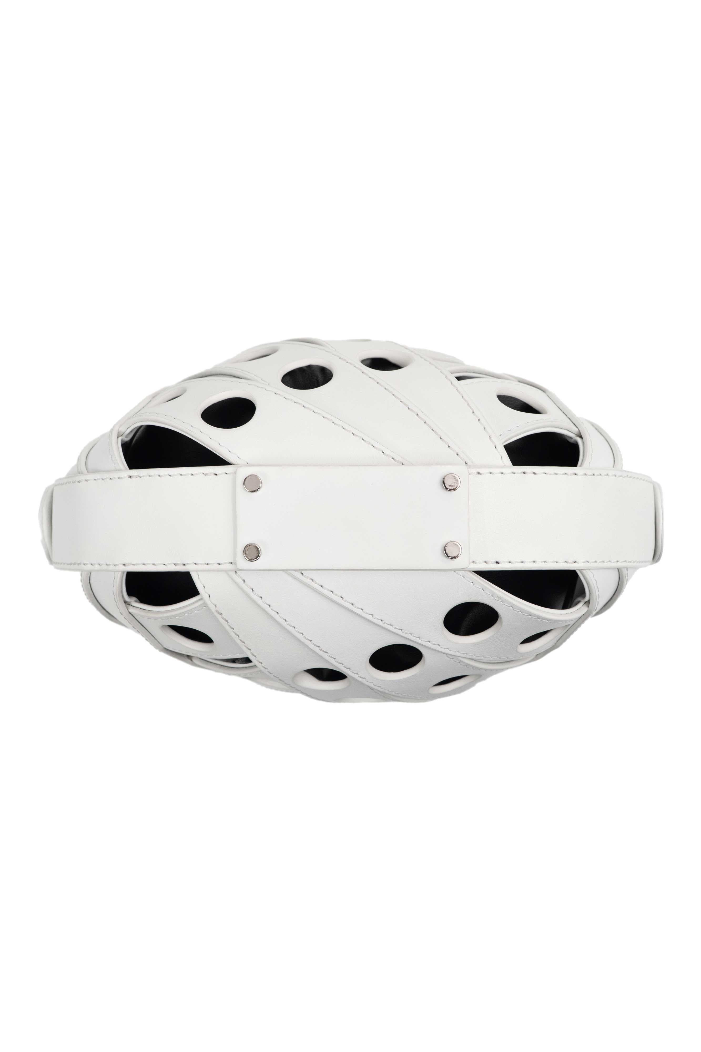 Le Petit Panier Perforé Xbody, Alternate, color, WHITE/BLACK