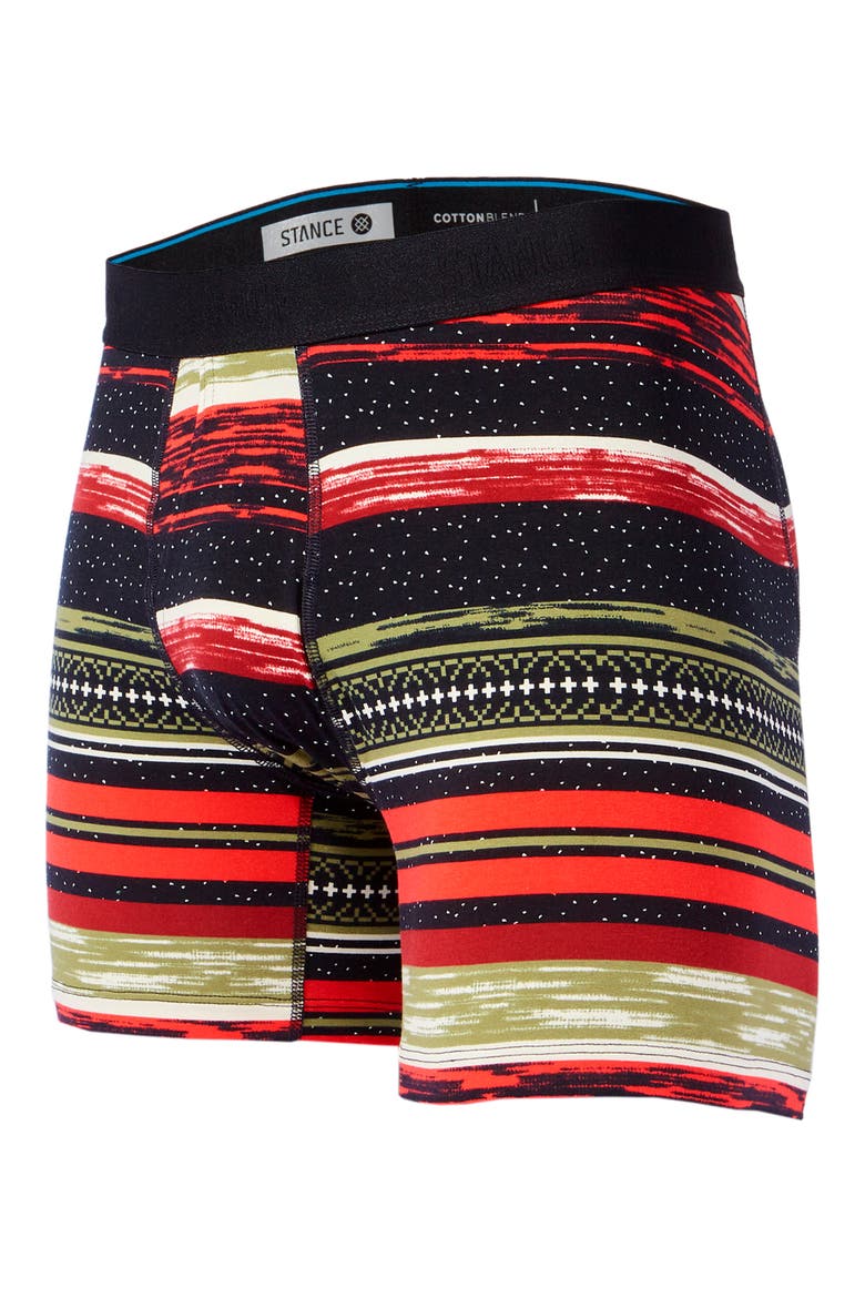 Merry Merry Stretch Cotton Boxer Briefs, Main, color, RED MULTI