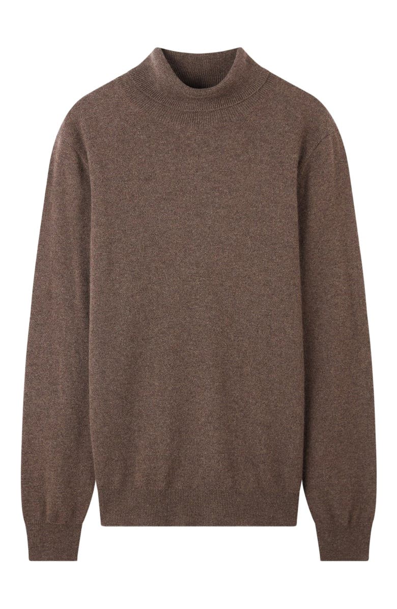 GOBI Mongolian Cashmere Cashmere Turtle Neck Sweater, Alternate, color, Cocoa