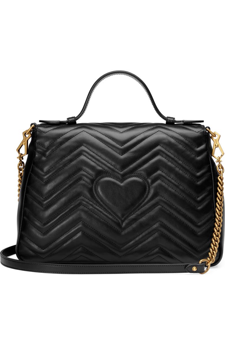Gucci Medium GG Marmont 2.0 Matelassé Leather Top Handle Bag, Alternate, color,