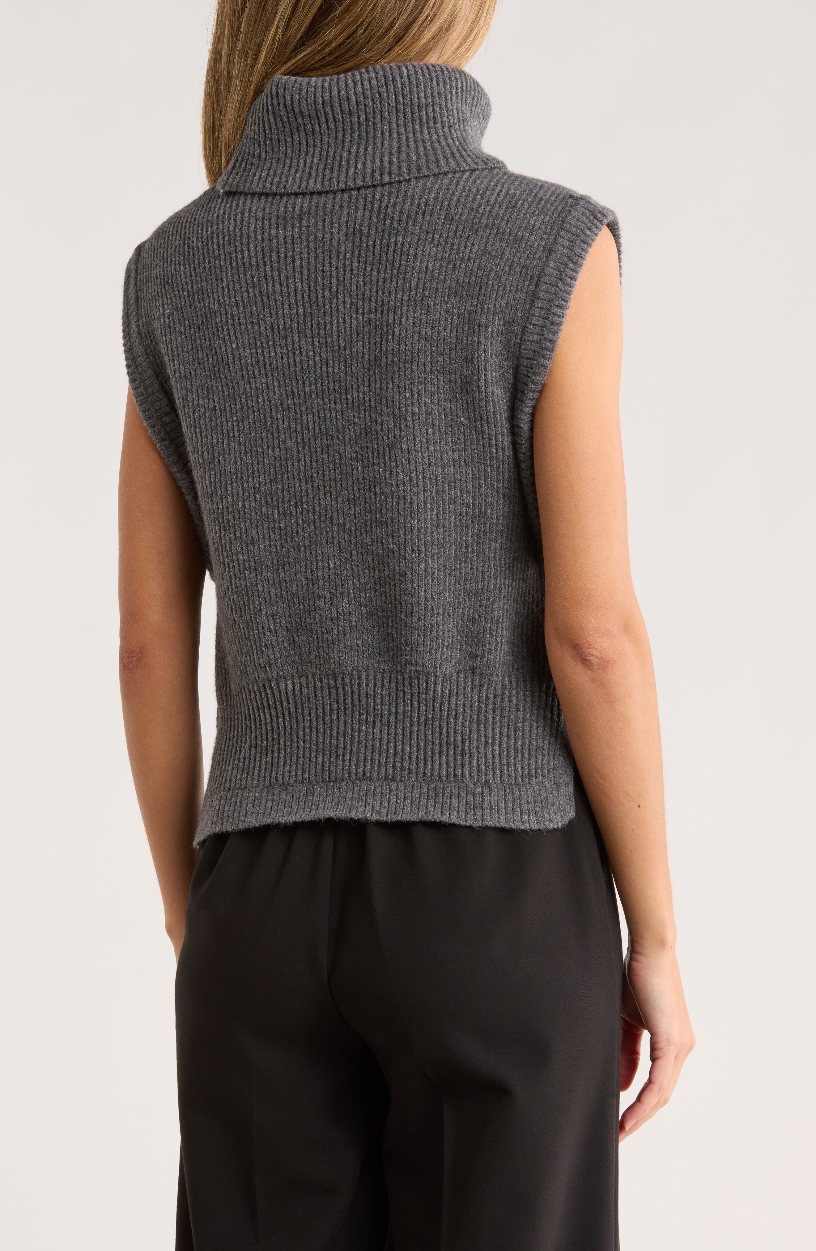 Sleeveless Turtleneck Sweater - image 2