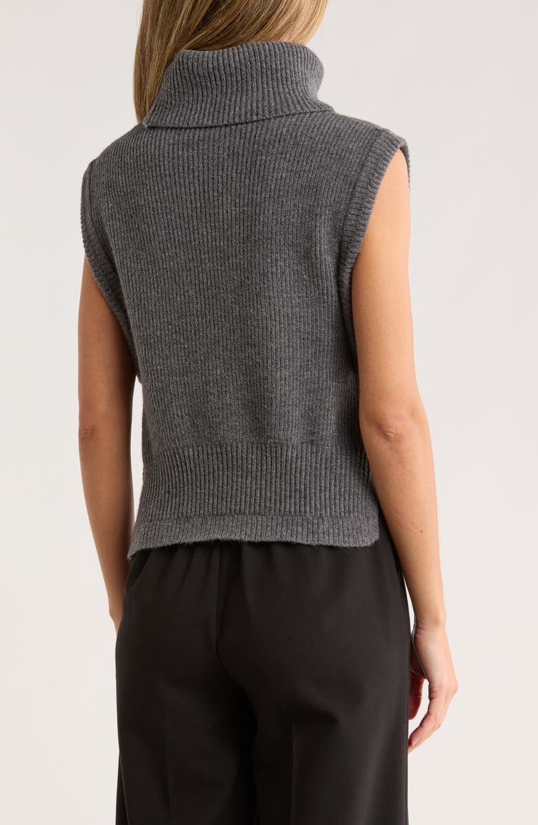 JASON WU Sleeveless Turtleneck Sweater, Alternate, color, Heather Grey