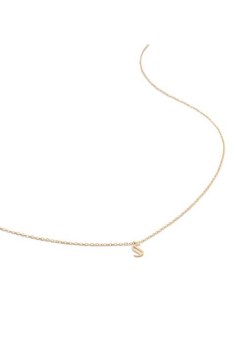 Small Initial Pendant Necklace