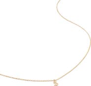 Monica Vinader Small Initial Pendant Necklace