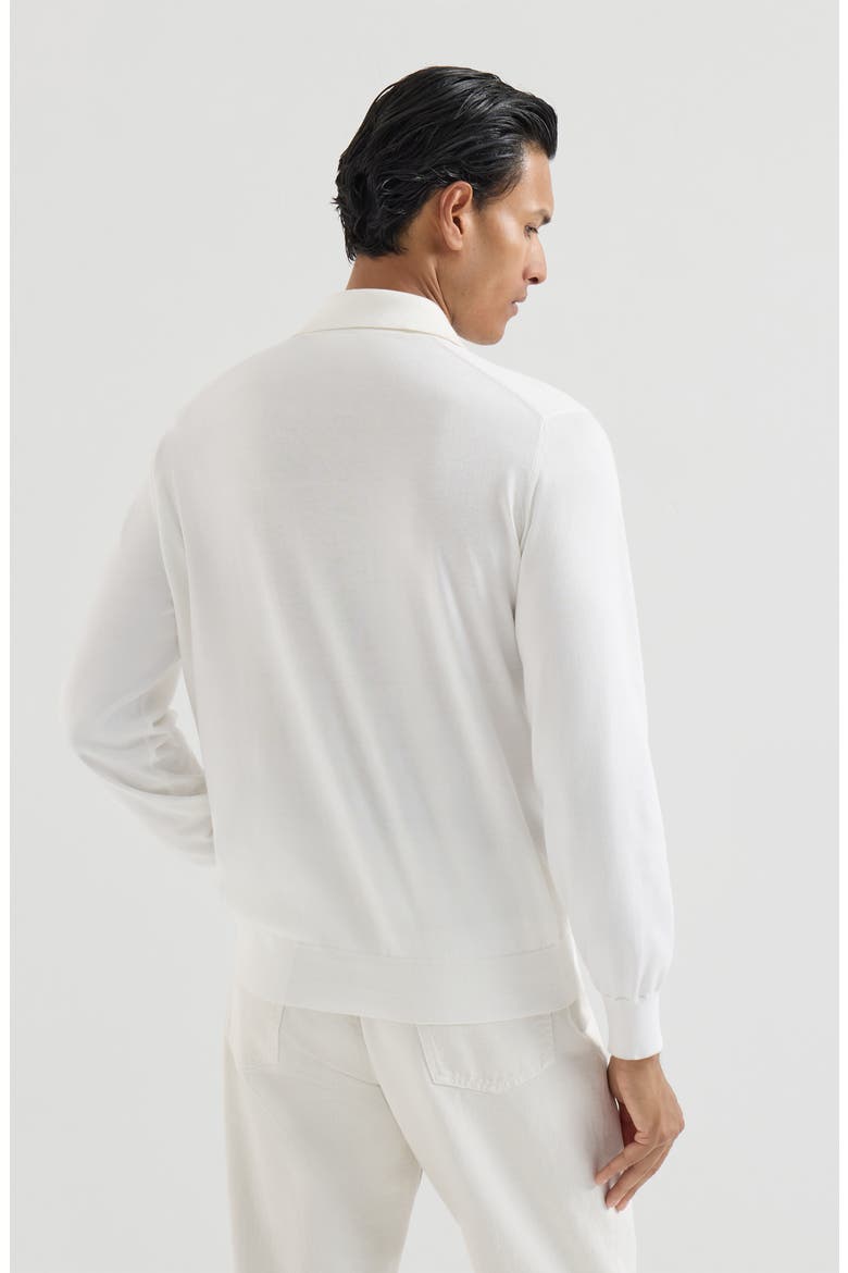 Cotton lightweight knit polo shirt, Alternate, color, Panama