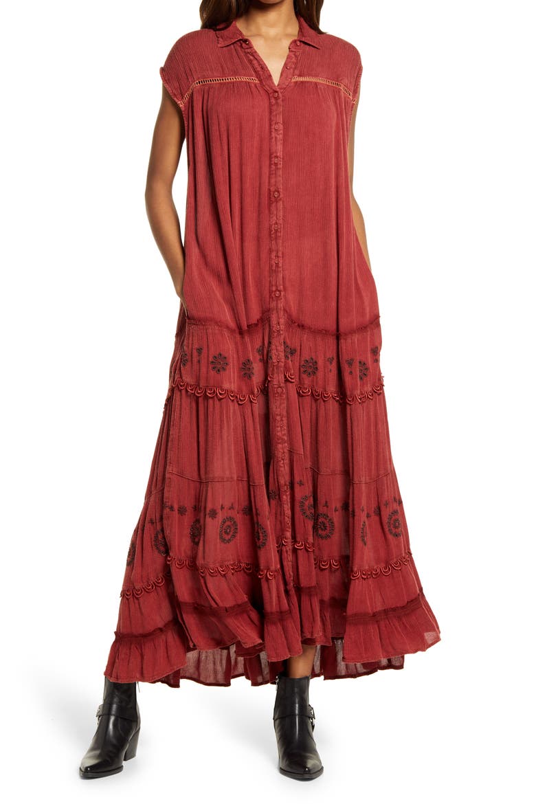 Pretty Cozy Maxi Dress, Main, color, BROWN