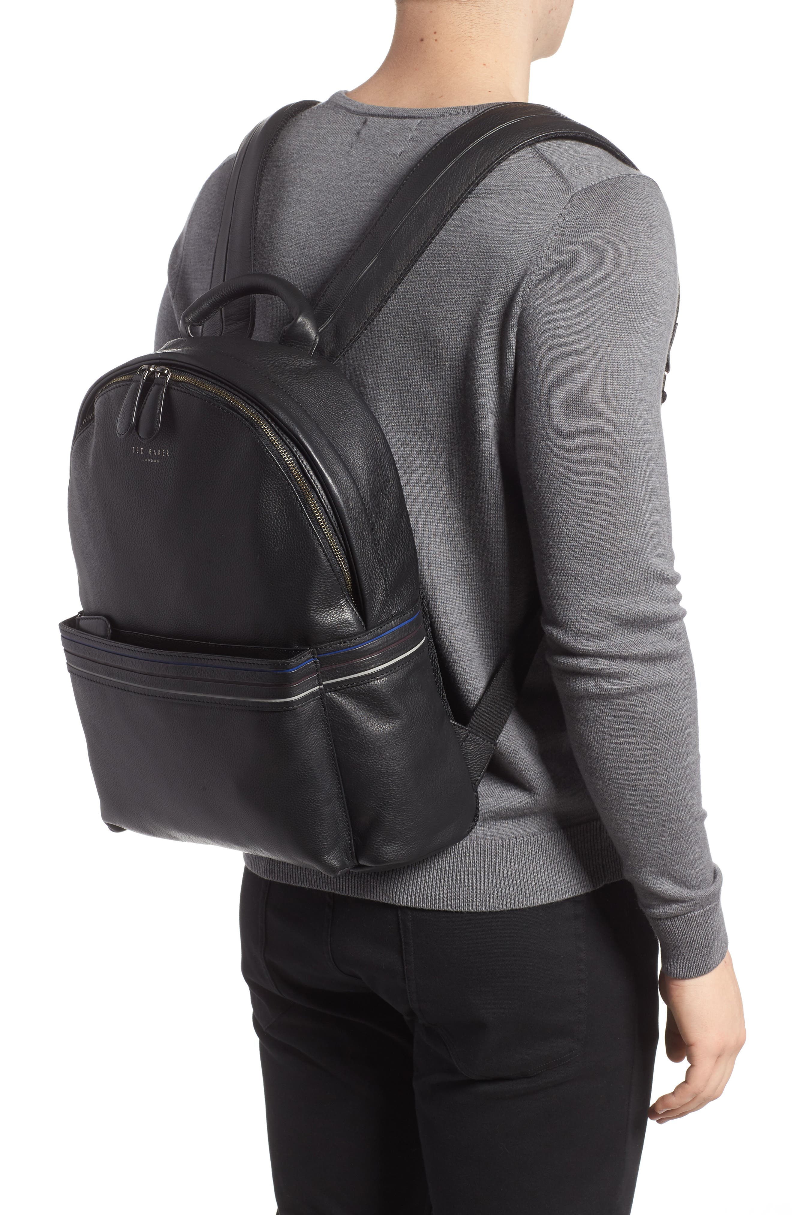 Ted Baker London Huntman Stripe Backpack, Alternate, color, 