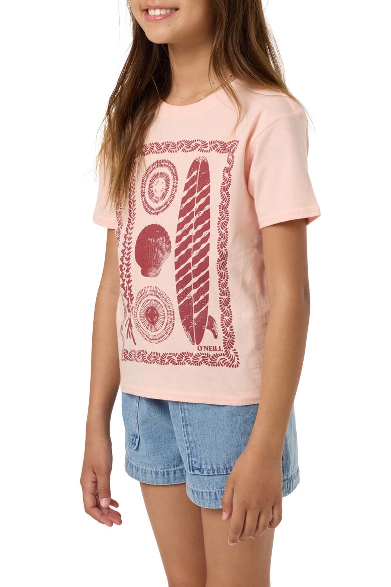 Kids' Calico Angie Graphic Tee, Alternate, color, PEACH LIGHT