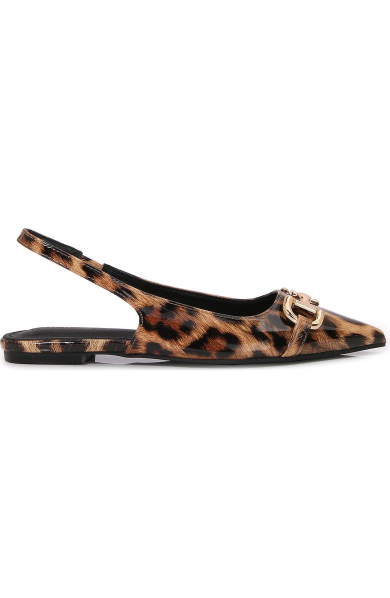 BERNESS Bit Slingback Flat, Alternate, color, Leopard