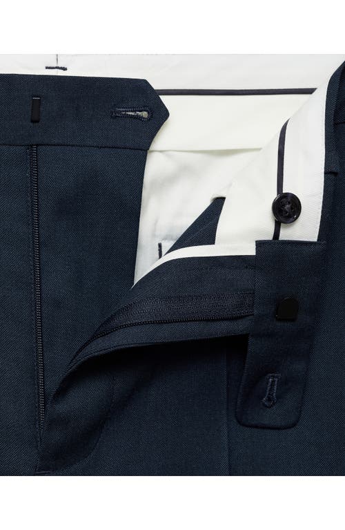 Mango Milan Slim Fit Suit Pants In Blue
