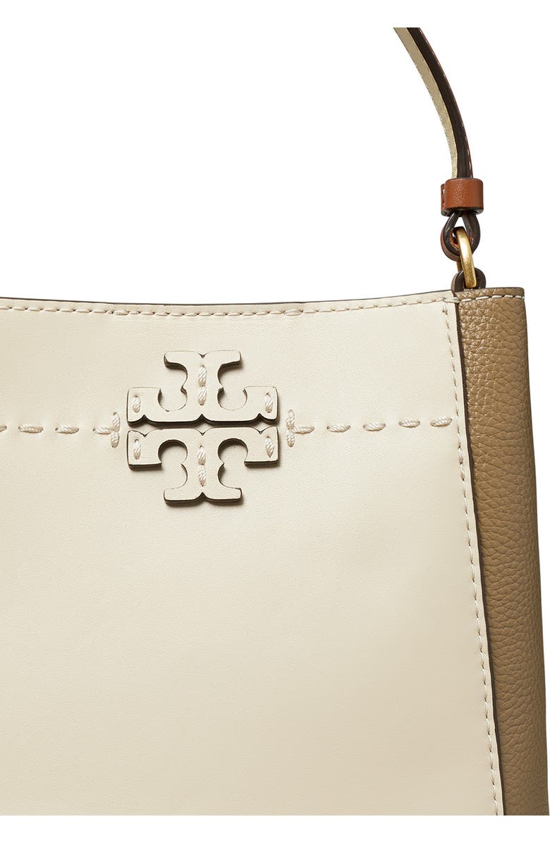 Tory Burch McGraw Colorblock Leather Bucket Bag, Alternate, color,