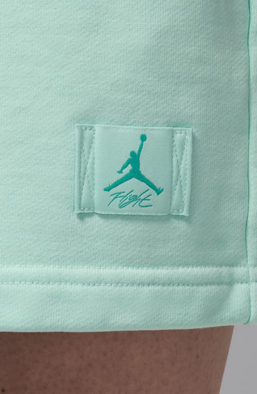 Jordan Flight Fleece Dip Dye Sweat Shorts In Green