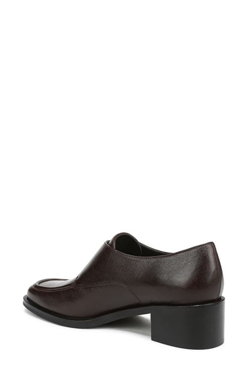 Vince Lennox Monk Strap Shoe In Brown