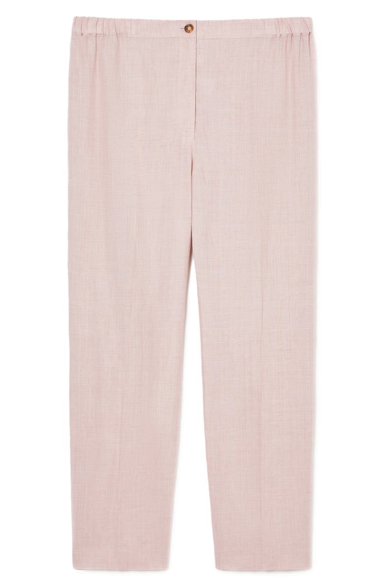 Marina Rinaldi Remo Linen Ankle Pants, Alternate, color, Antique Rose