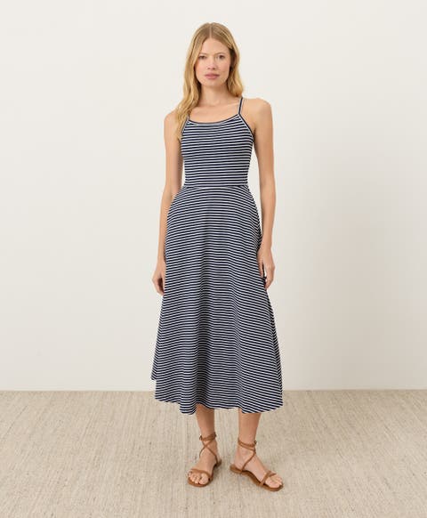 Fit & Flare Midi Dress Made With Organic Cotton