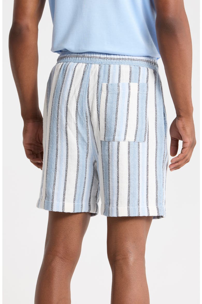 Stripe Pull-On Shorts, Alternate, color, LT. BLUE