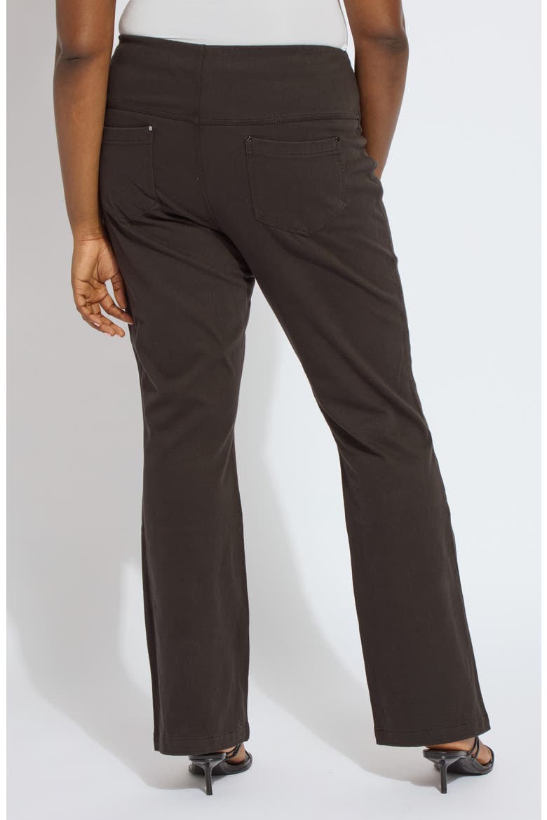 'Lyssentials Pull-On Baby Bootcut Pants, Alternate, color, BLACK