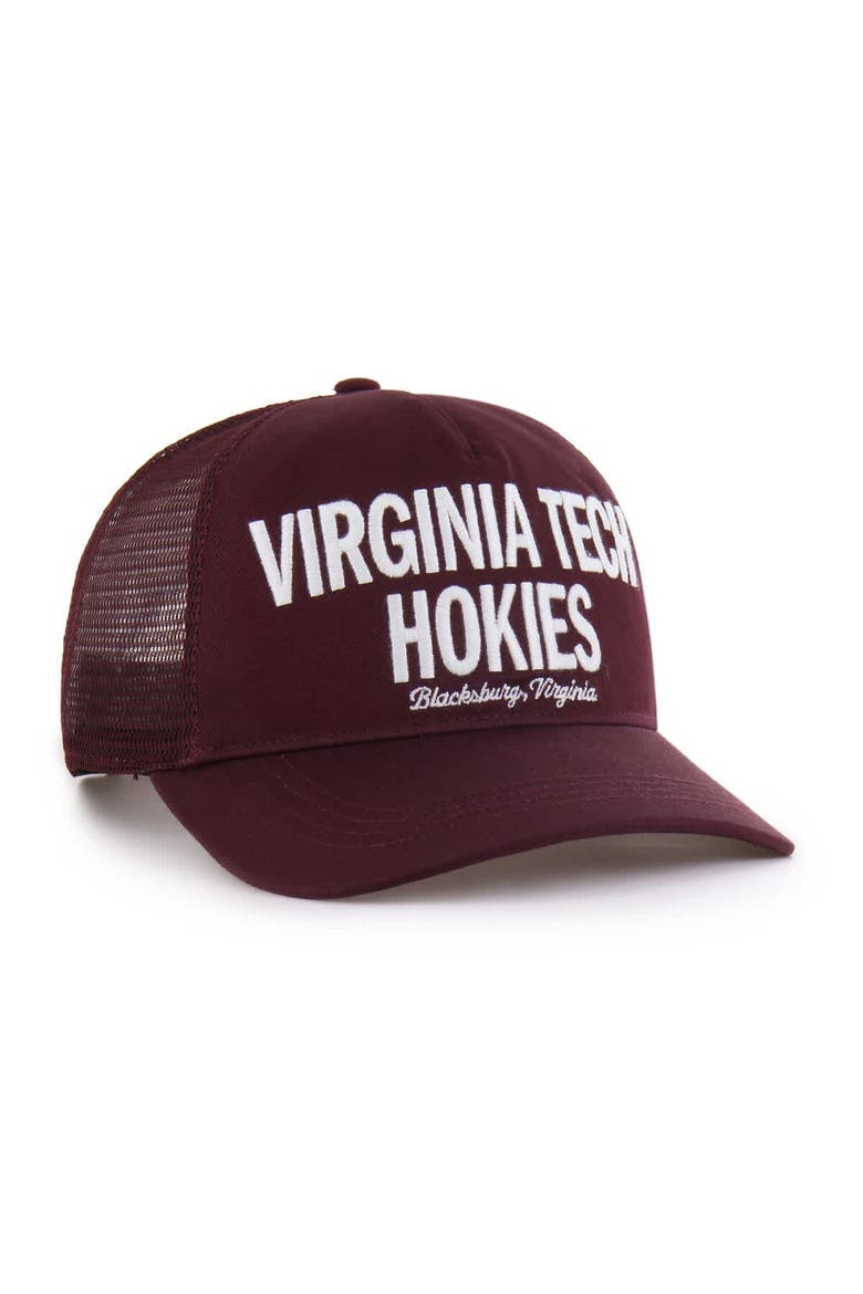 Men's '47 Maroon Virginia Tech Hokies Contemporary Hitch Trucker Adjustable Hat, Alternate, color, Maroon