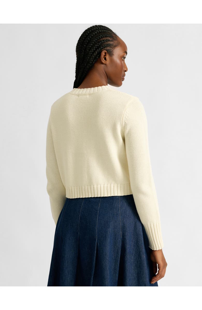 Albaray Cotton Cropped Cardigan, Alternate, color, Cream