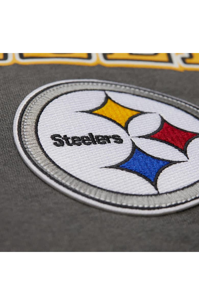 Mitchell & Ness Gray Pittsburgh Steelers Slot Pullover Hoodie, Alternate, color, Gray