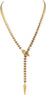 MADISON BEVERLY HILLS Vintage 1970-80s Goldtone Snake Lariat Necklace