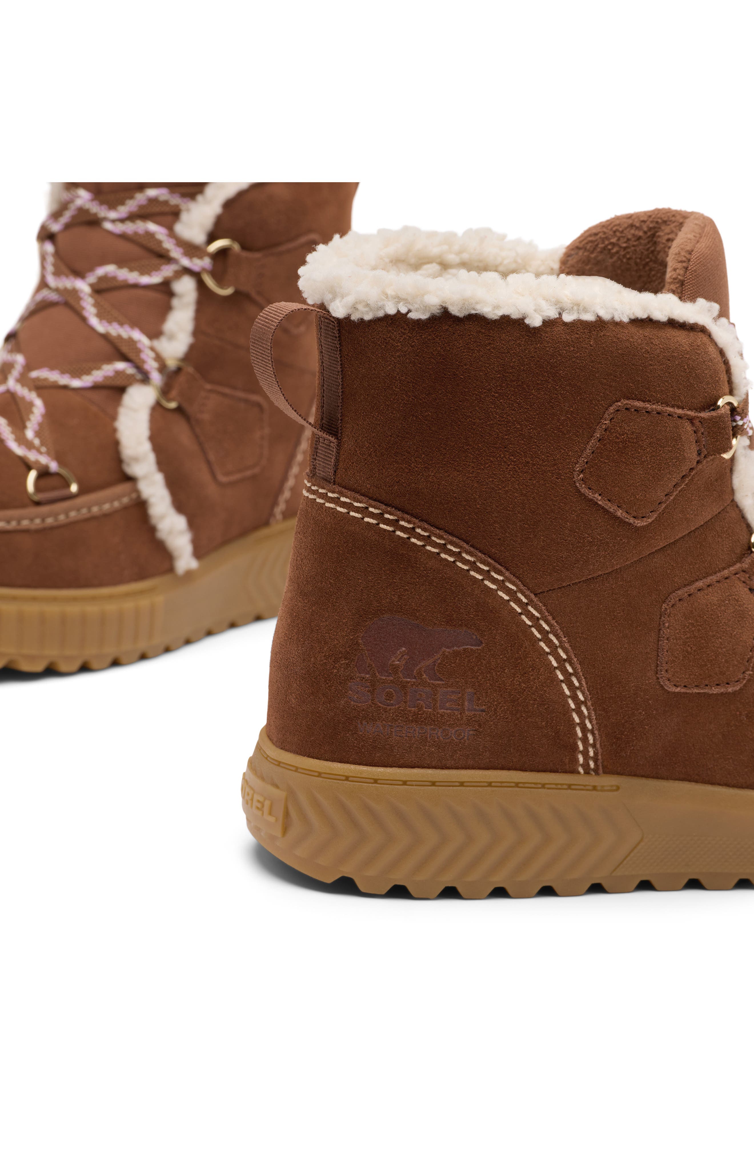 Kids' Ona Ave Alpine Waterproof Bootie, Alternate, color, DARK AUBURN/ GUM 2