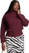 ELOQUII Cuffed Turtleneck Sweater