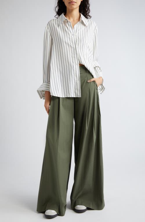 Twp Next Morning Striped Button-front Shirt In Multi