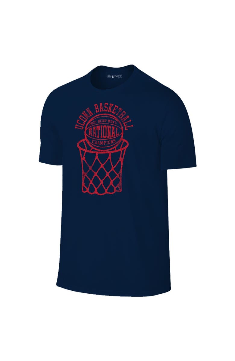 Retro Brand Original Retro Brand  Navy UConn Huskies 2023 NCAA Men’s Basketball National Champions T-Shirt, Alternate, color, 