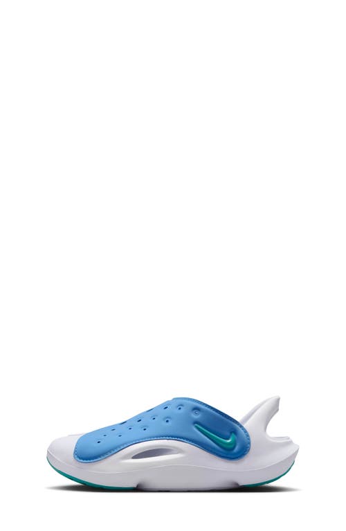 Nike Kids' Aquaswoosh Water Friendly Clog In Blue/white/dusty Cactus
