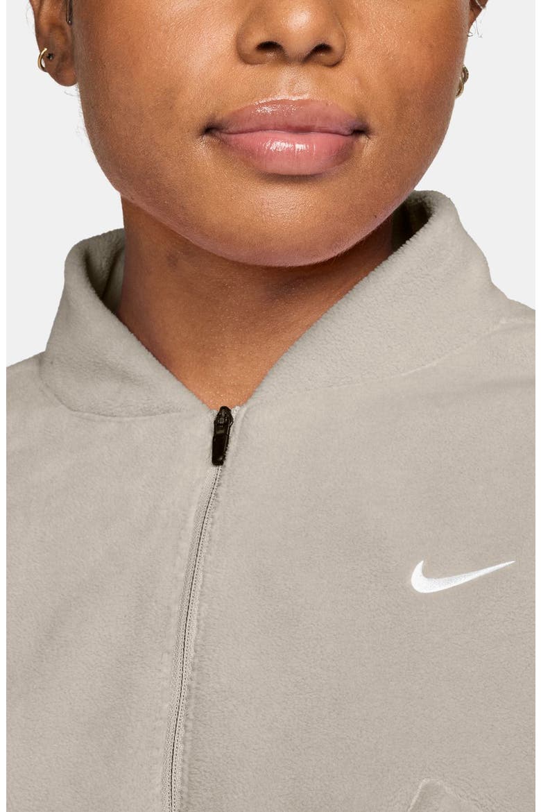 Therma-FIT One Polar Fleece Full Zip Hoodie, Alternate, color, CREAM II/ WHITE
