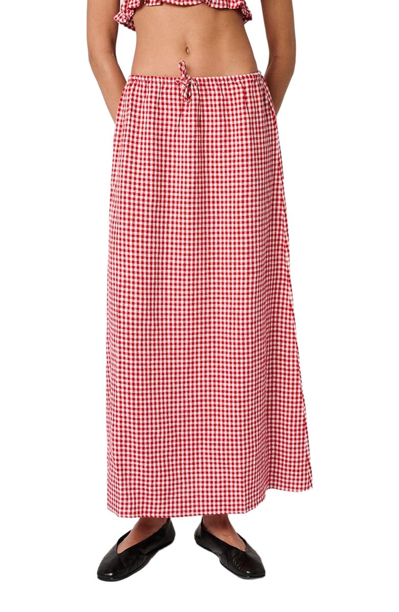 WeWoreWhat Tie Waist Skirt, Alternate, color, 