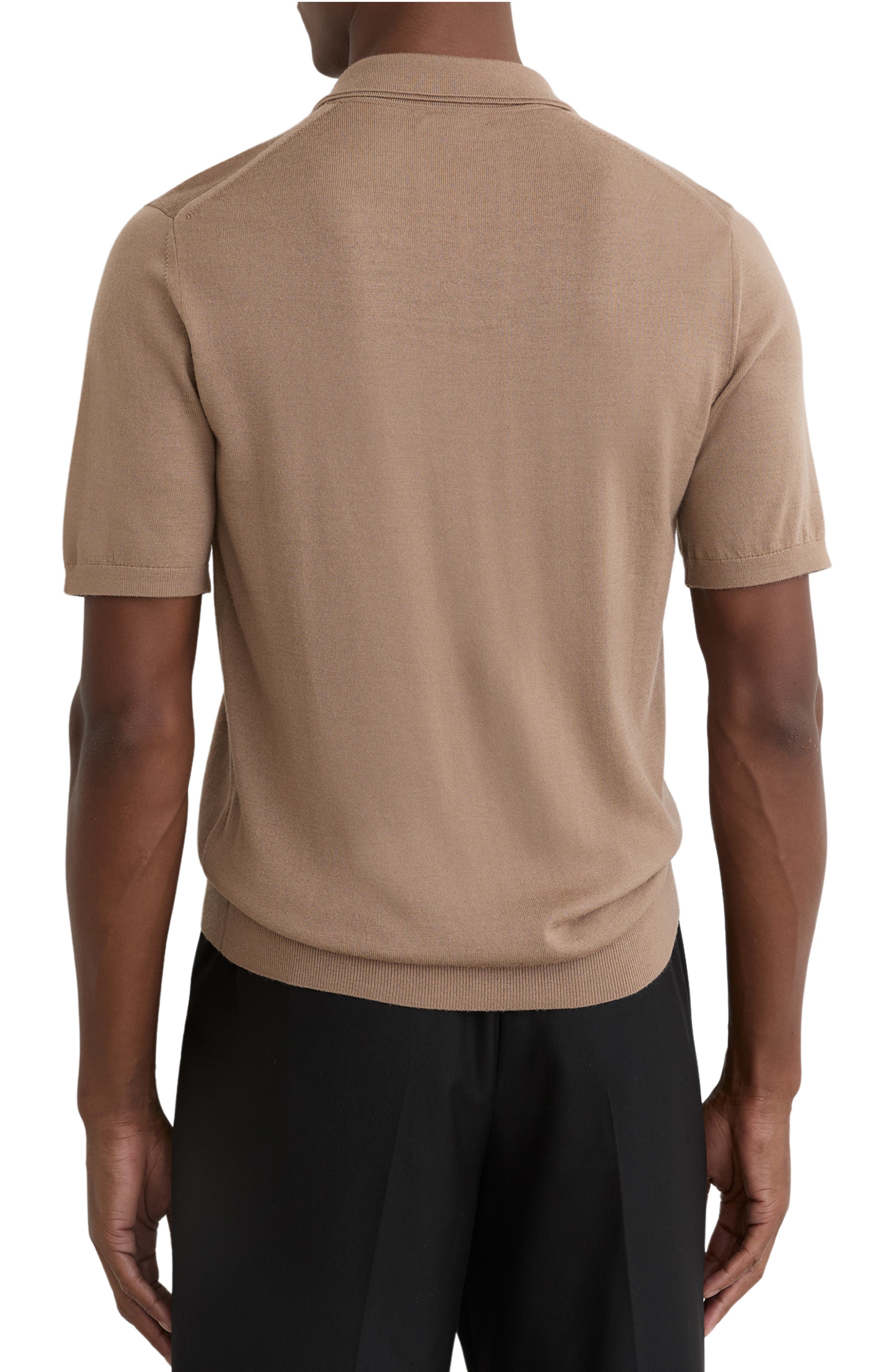 Мужские Reiss Duchie Johnny Collar Short Sleeve Wool Polo Sweater — фото 2