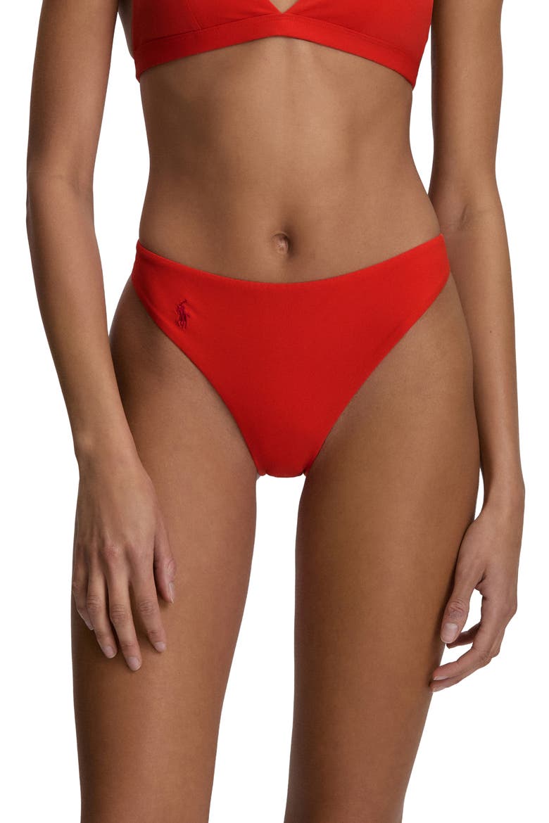 Minimalist Bikini Bottoms, Main, color, BRIGHT POPPY