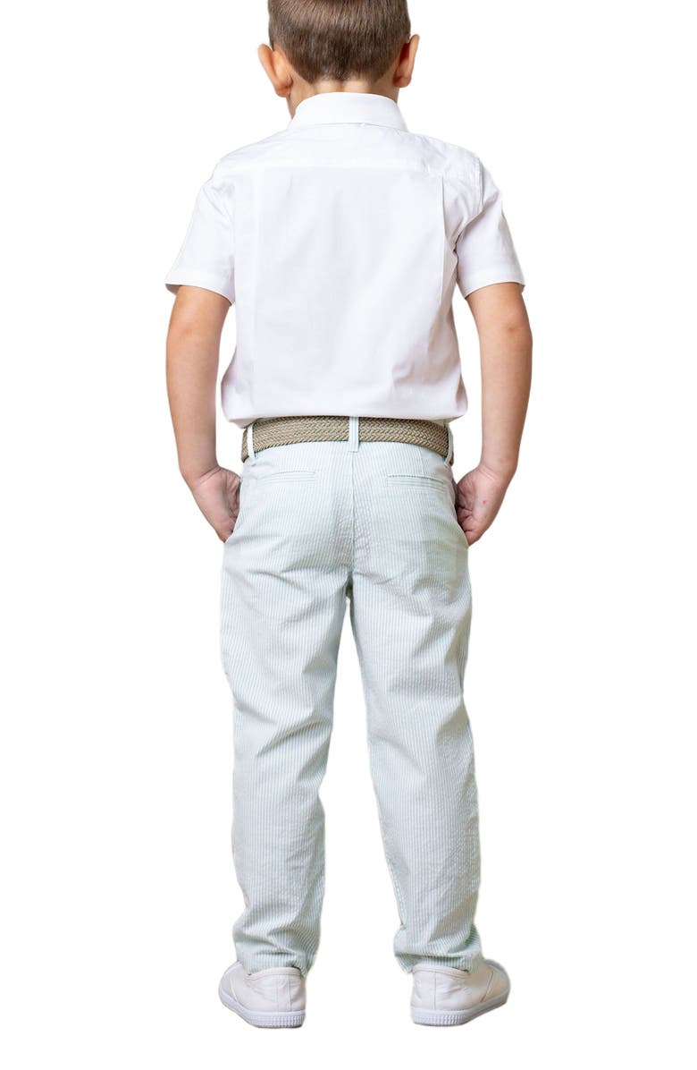 Hope & Henry Boys' Organic Seersucker Suit Pant, Toddler, Main, color, Mint Seersucker