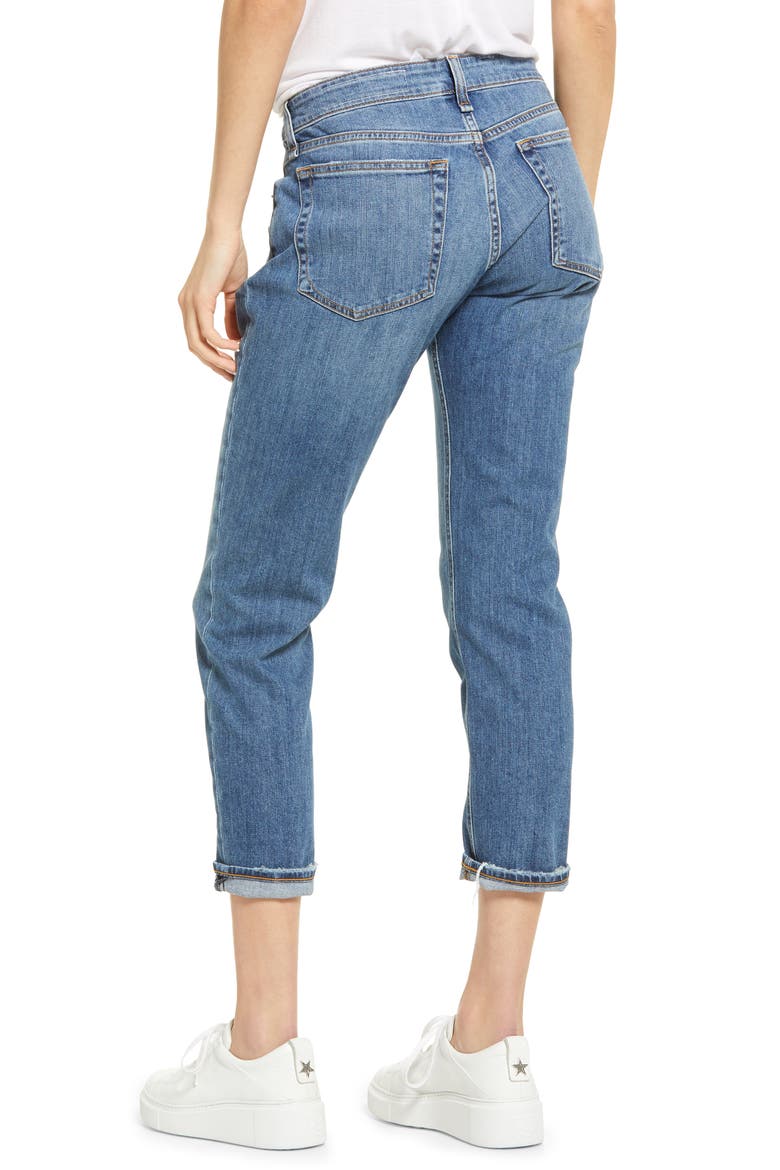 Dre Slim Boyfriend Jeans, Alternate, color, JULIENNE