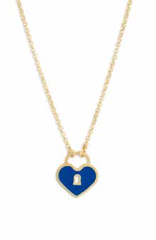 MESHMERISE Heart Lock Pendant Necklace