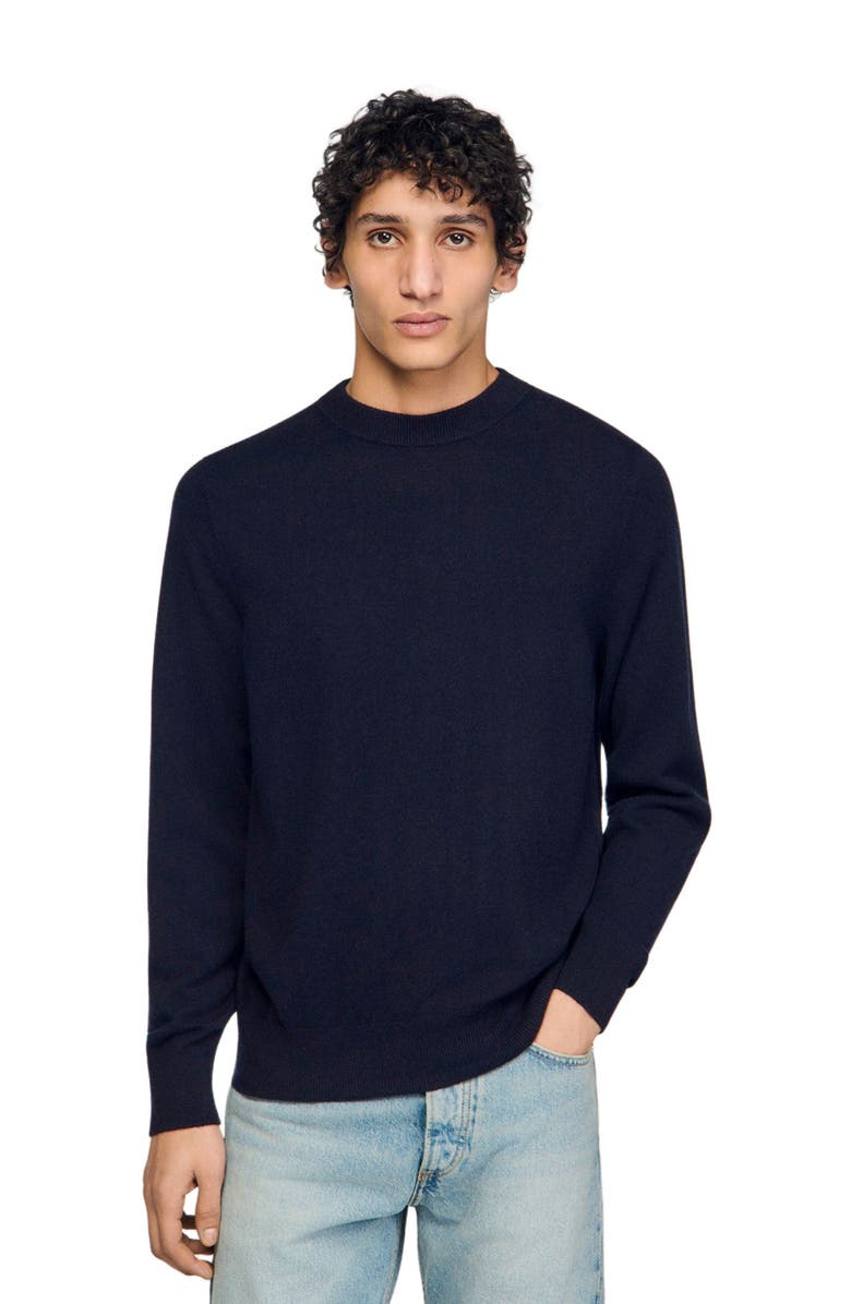 SANDRO Cashmere sweater, Main, color, Dark Navy